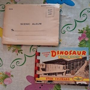 Vintage Dinosaur National Monument Souvenir Art Print - Multi-Color